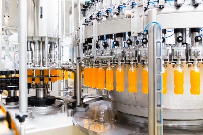 Bottling,Factory,-,Orange,Juice,Bottling,Line,For,Processing,And