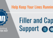 Blog header image titled "Filler and Capper Support"